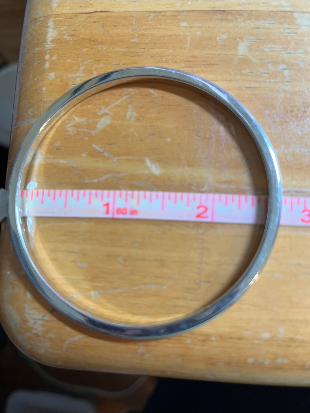 Monet silver bangle 1/4” wide - Picture 9 of 9